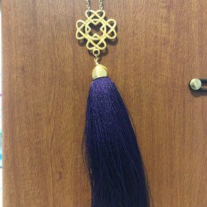 Purple Tassel Necklace